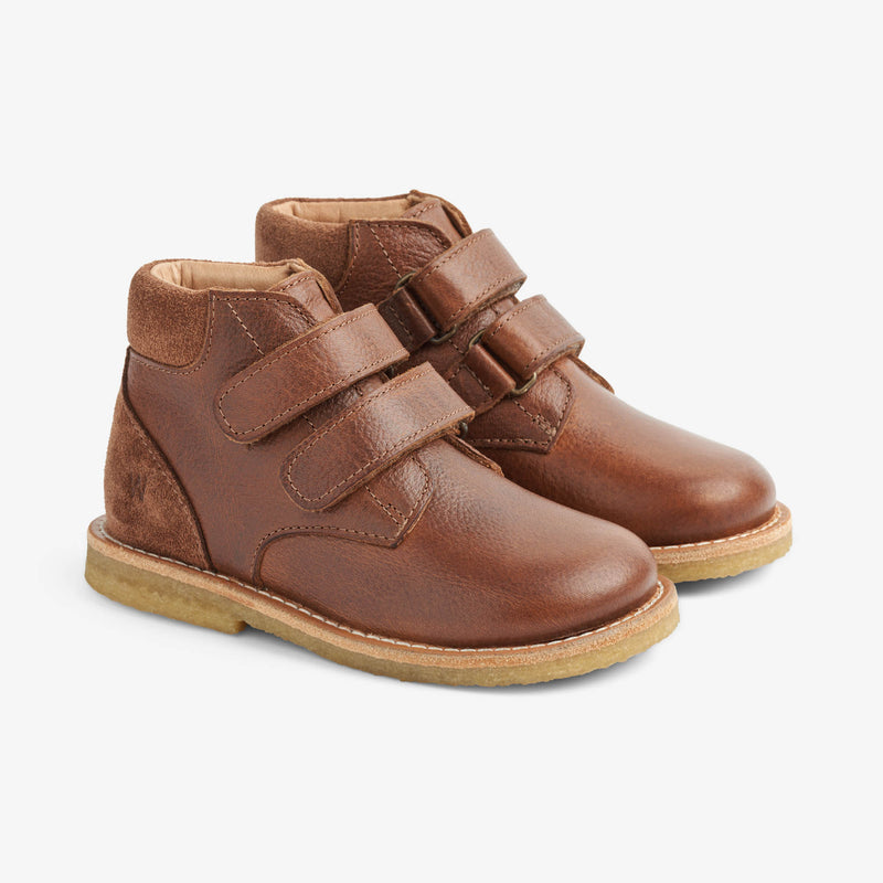 Wheat Footwear Raden mit Klettveschluß | Baby Prewalkers 9002 cognac