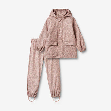 Wheat Outerwear Regenbekleidung Ola Set Set 2598 powder flower meadow
