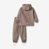 Wheat Outerwear Regenbekleidung Ola Set Set 9623 plum truffle