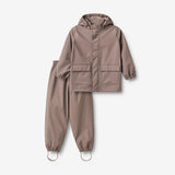 Wheat Outerwear Regenbekleidung Ola Set Set 9623 plum truffle