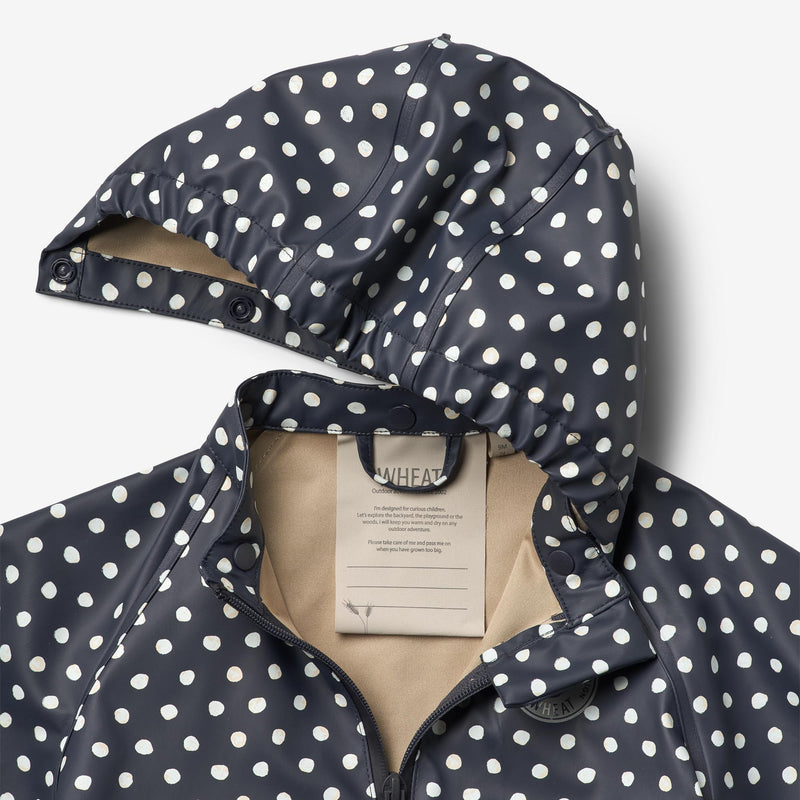 Wheat Outerwear  Regenjacke Charlie Rainwear 1071 ink dots