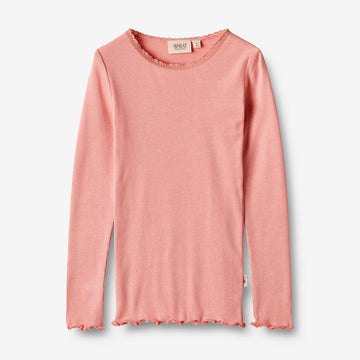 Wheat Main  Rib Langarmshirt Reese Jersey Tops and T-Shirts 2509 rosette
