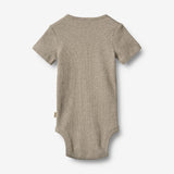Wheat Main Kurzarm Babybody Timo Body 0072 gravel melange