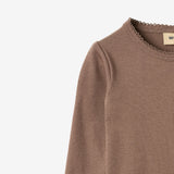 Wheat Main Ripp-Body mit langen Ärmeln, Regitze Body 9573 toffee brown