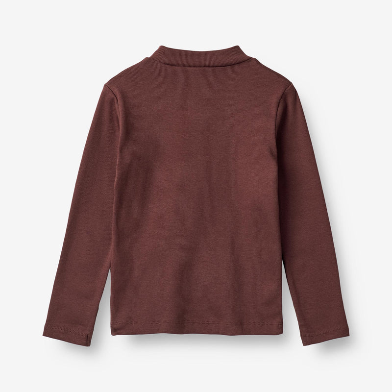 Wheat Main  Ripp-Langarm-T-Shirt Rosetta Jersey Tops and T-Shirts 2118 aubergine