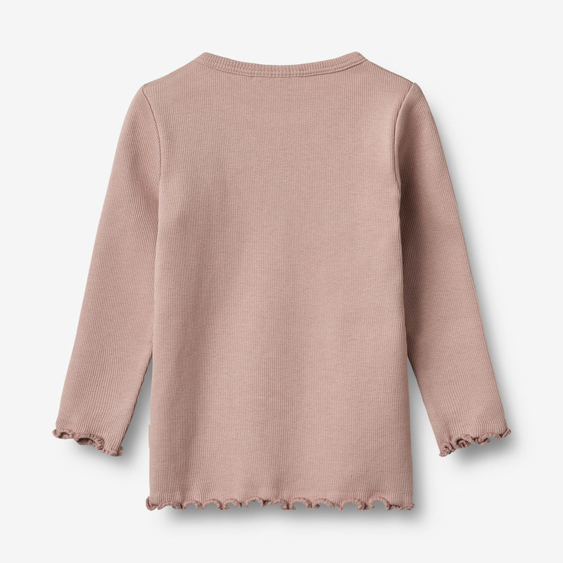 Wheat Main Ripp-T-Shirt L/S Ida T-Shirt 2487 rose powder