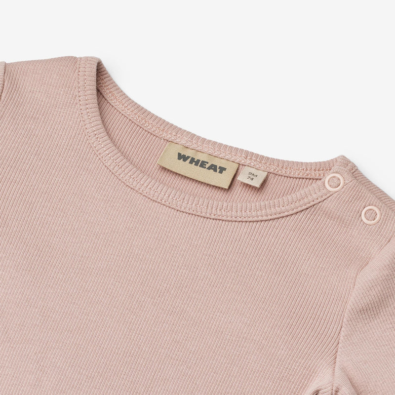 Wheat Main Ripp-T-Shirt L/S Ida T-Shirt 2487 rose powder