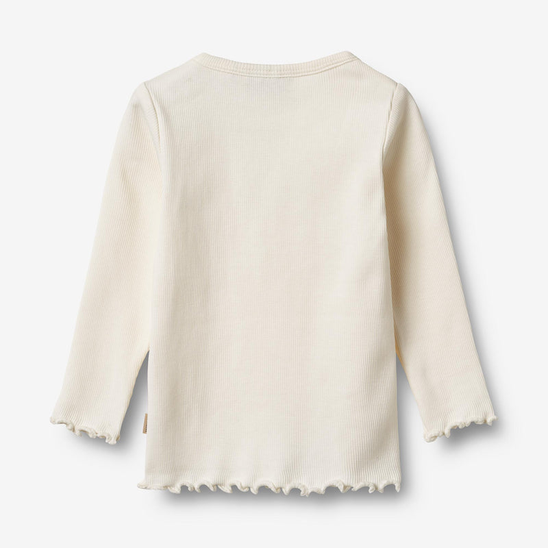 Wheat Main Ripp-T-Shirt L/S Ida T-Shirt 3182 ivory
