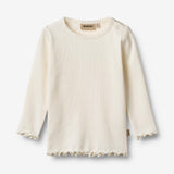 Wheat Main Ripp-T-Shirt L/S Ida T-Shirt 3182 ivory