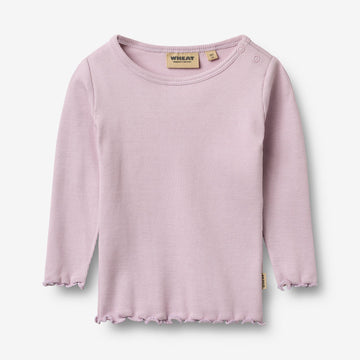 Wheat Main Ripp-T-Shirt L/S Ida T-Shirt 1346 lavender