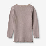 Wheat Main Ripp-T-Shirt L/S Reese T-Shirt 9531 dusty purple