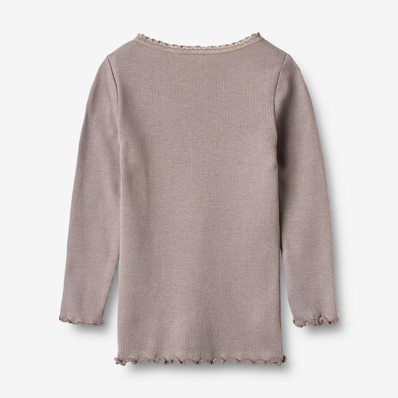 Wheat Main Ripp-T-Shirt L/S Reese T-Shirt 9531 dusty purple