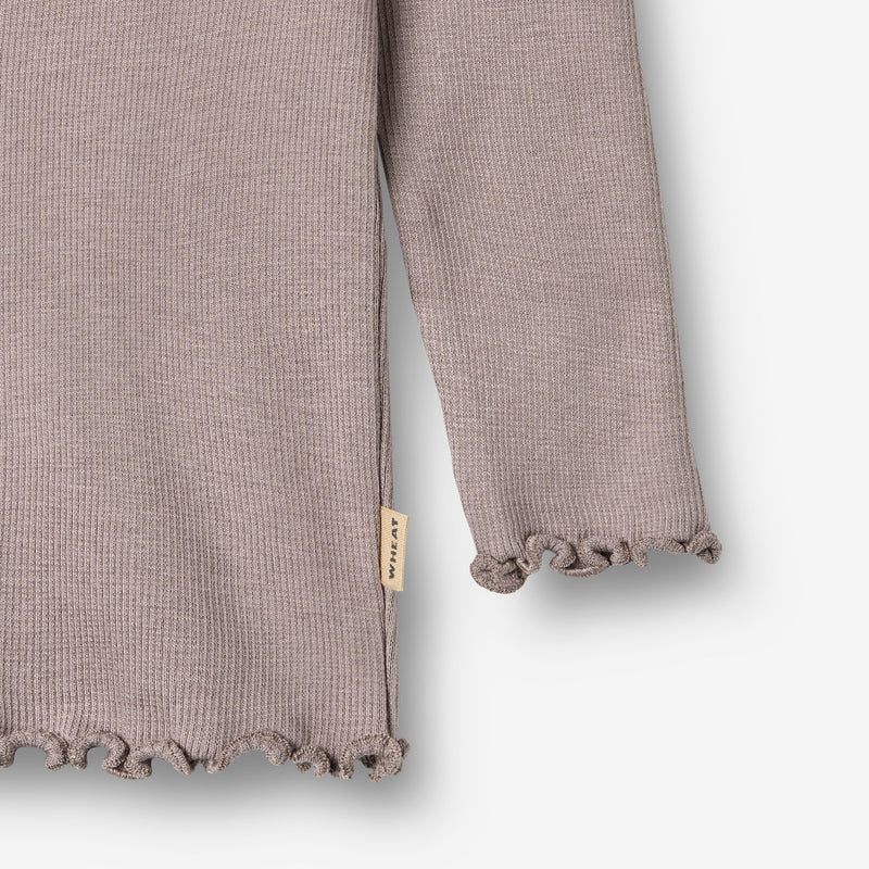 Wheat Main Ripp-T-Shirt L/S Reese T-Shirt 9531 dusty purple