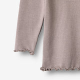 Wheat Main Ripp-T-Shirt L/S Reese T-Shirt 9531 dusty purple