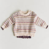 Wheat Main Ripp-T-Shirt L/S Reese T-Shirt 9623 plum truffle