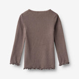Wheat Main Ripp-T-Shirt L/S Reese T-Shirt 9623 plum truffle
