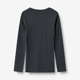 Wheat Main Ripp-T-Shirt L/S Stig Jersey Tops and T-Shirts 1432 navy