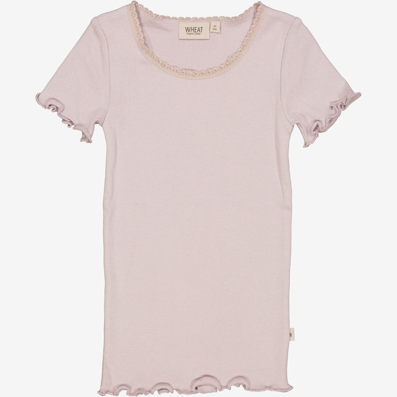 Wheat Main  Ripp-T-Shirt Lace Jersey Tops and T-Shirts 1354 soft lilac