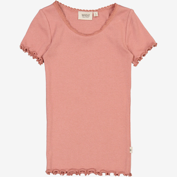 Wheat | Dänische | – rose Lace old Kindermode Ripp-T-Shirt
