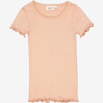 Wheat Main  Ripp-T-Shirt Lace Jersey Tops and T-Shirts 2031 rose dawn
