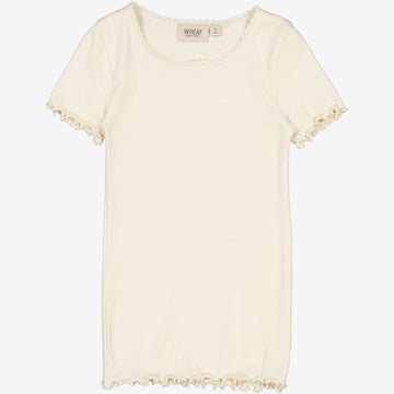 Wheat Main  Ripp-T-Shirt Lace Jersey Tops and T-Shirts 3129 eggshell 