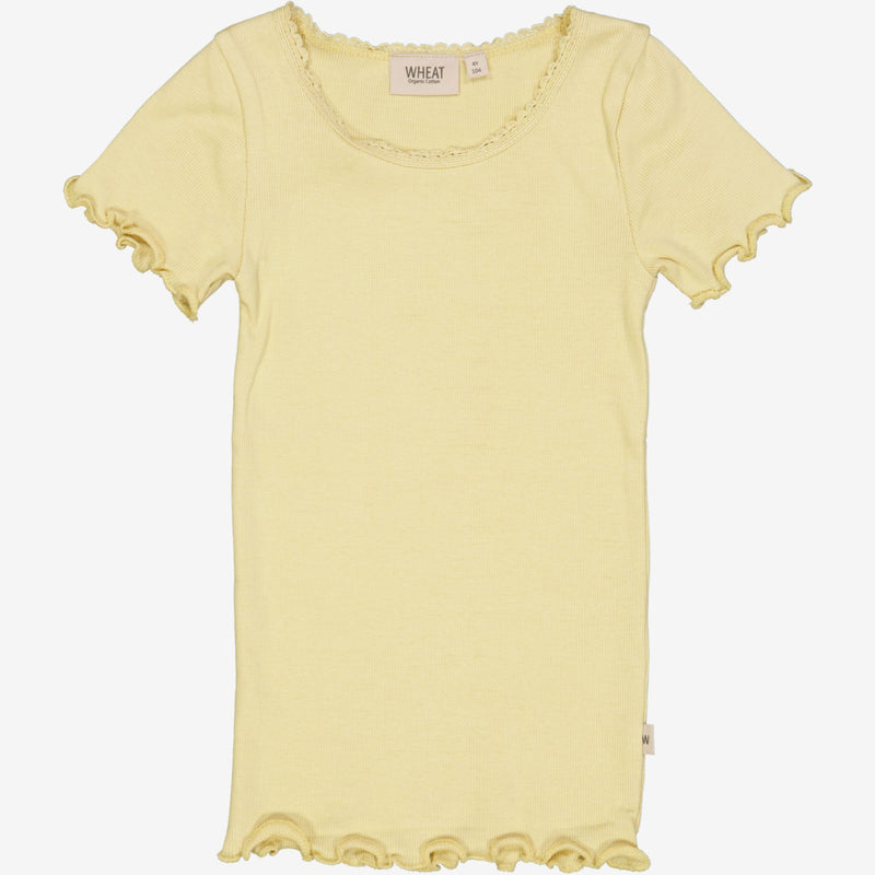 Wheat Ripp-T-Shirt Lace Jersey Tops and T-Shirts 5106 yellow dream