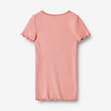 Wheat Main  Ripp-T-Shirt Lace Jersey Tops and T-Shirts 2509 rosette