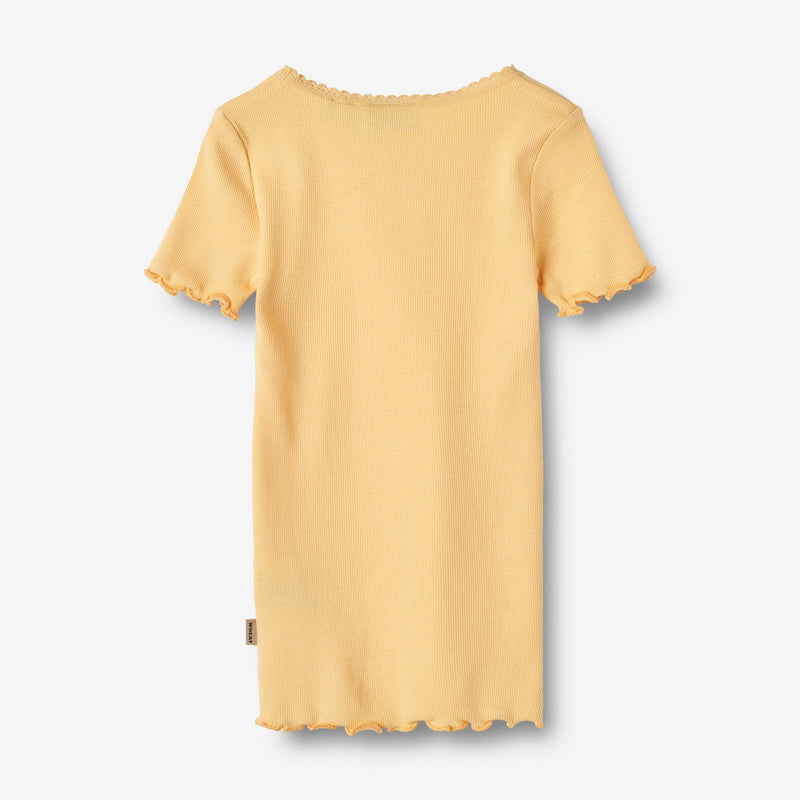 Wheat Main  Ripp-T-Shirt Lace Jersey Tops and T-Shirts 5001 pale apricot