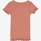 Wheat Main  Ripp-T-Shirt Lace | Baby Jersey Tops and T-Shirts 2021 old rose