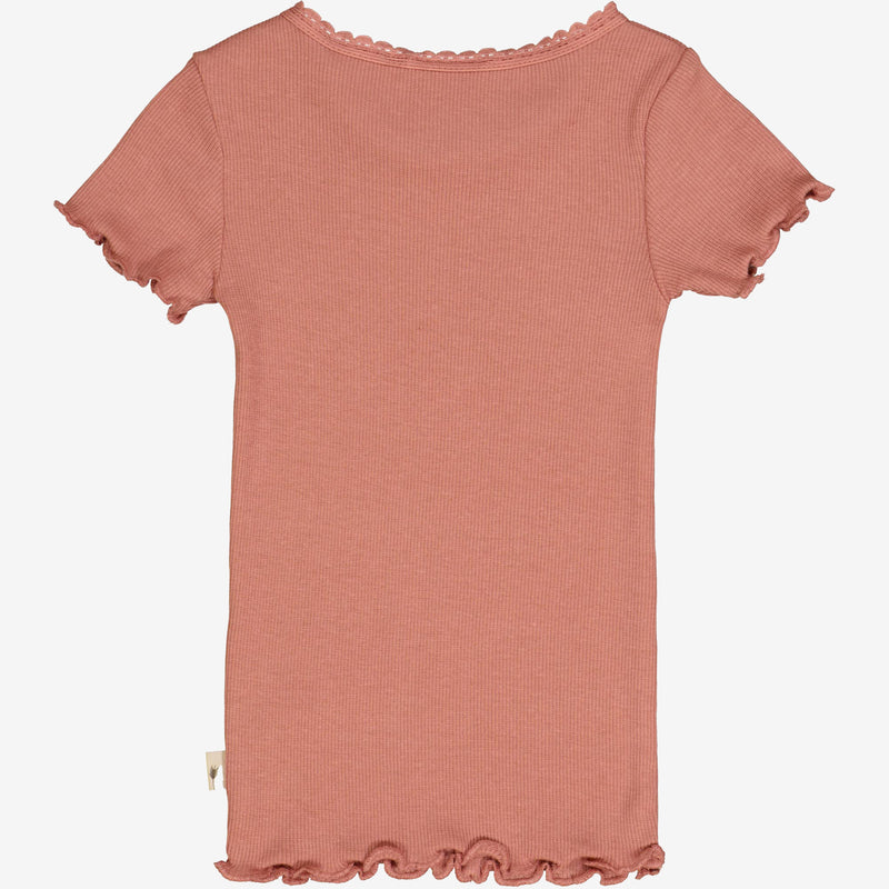 Wheat Main  Ripp-T-Shirt Lace | Baby Jersey Tops and T-Shirts 2021 old rose