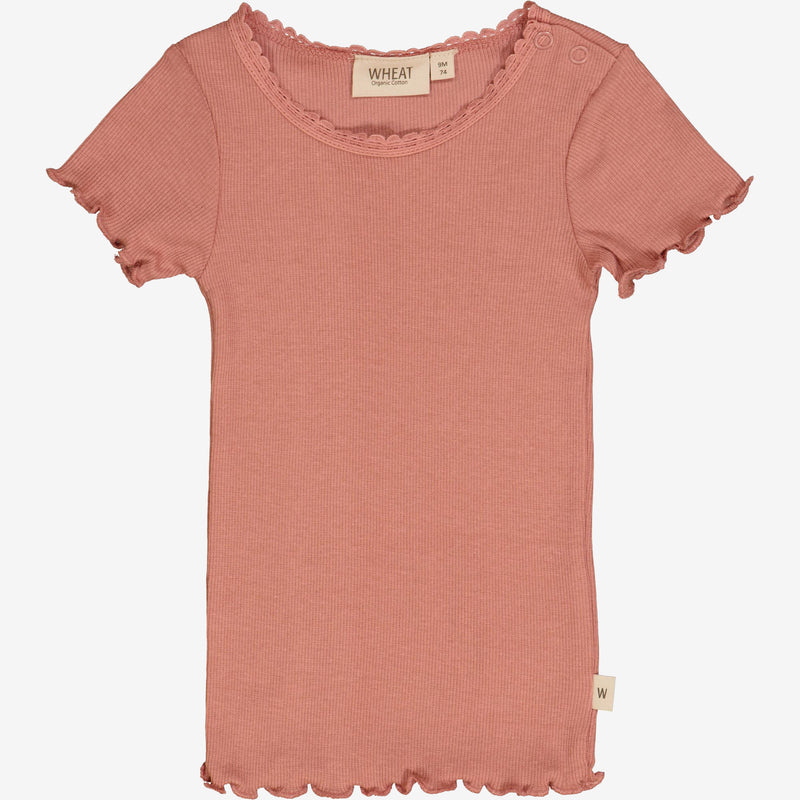 Wheat Ripp-T-Shirt Lace | Baby Jersey Tops and T-Shirts 2021 old rose