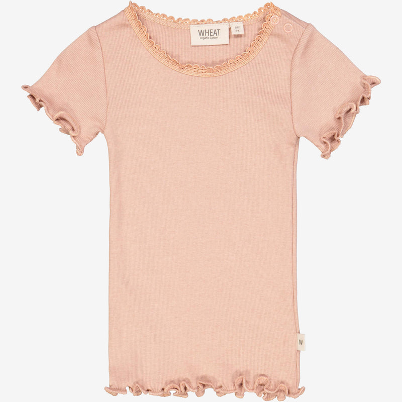 Wheat Main  Ripp-T-Shirt Lace | Baby Jersey Tops and T-Shirts 2031 rose dawn