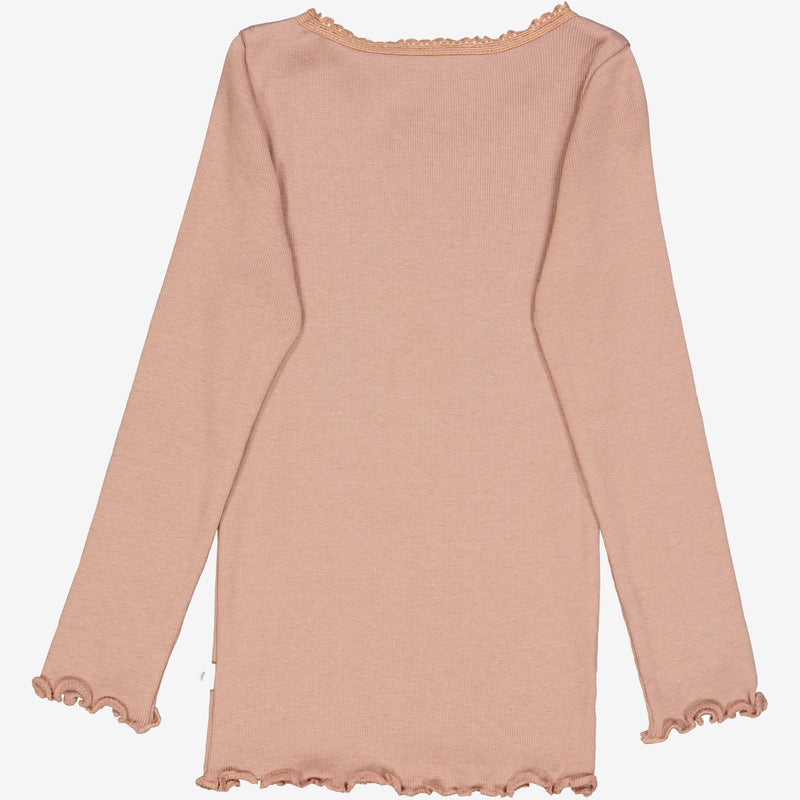 Wheat Ripp-T-Shirt Lace LS Jersey Tops and T-Shirts 2031 rose dawn