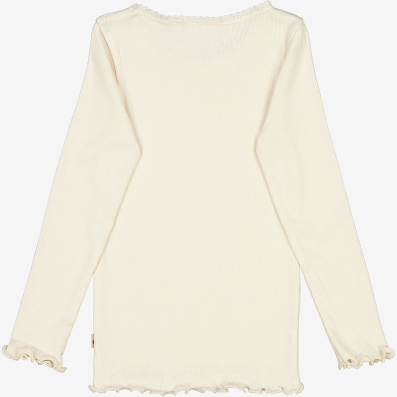 Wheat Ripp-T-Shirt Lace LS Jersey Tops and T-Shirts 3129 eggshell 