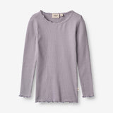 Wheat Main  Ripp-T-Shirt Reese Jersey Tops and T-Shirts 1346 lavender