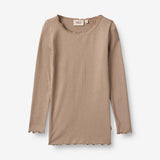 Wheat Main  Ripp-T-Shirt Reese Jersey Tops and T-Shirts 3006 soft brown