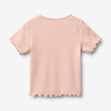 Wheat Main Ripp-T-Shirt S/S Alicia T-Shirt 2400 powder