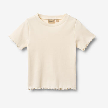 Wheat Main Ripp-T-Shirt S/S Alicia T-Shirt 3182 ivory