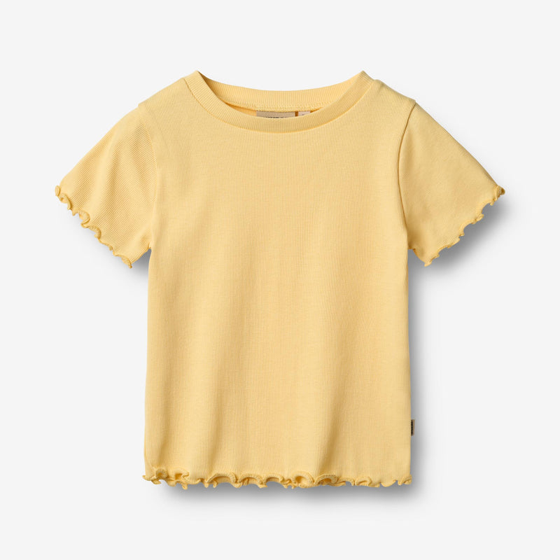 Wheat Main Ripp-T-Shirt S/S Alicia T-Shirt 9425 golden yellow