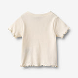 Wheat Main Ripp-T-Shirt S/S Alicia T-Shirt 3182 ivory 