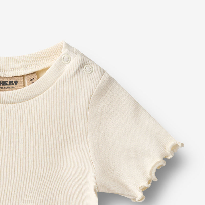 Wheat Main Ripp-T-Shirt S/S Alicia T-Shirt 3182 ivory 