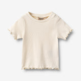 Wheat Main Ripp-T-Shirt S/S Alicia T-Shirt 3182 ivory 