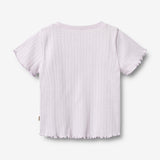 Wheat Main Ripp-T-Shirt S/S Irene T-Shirt 2521 purple light
