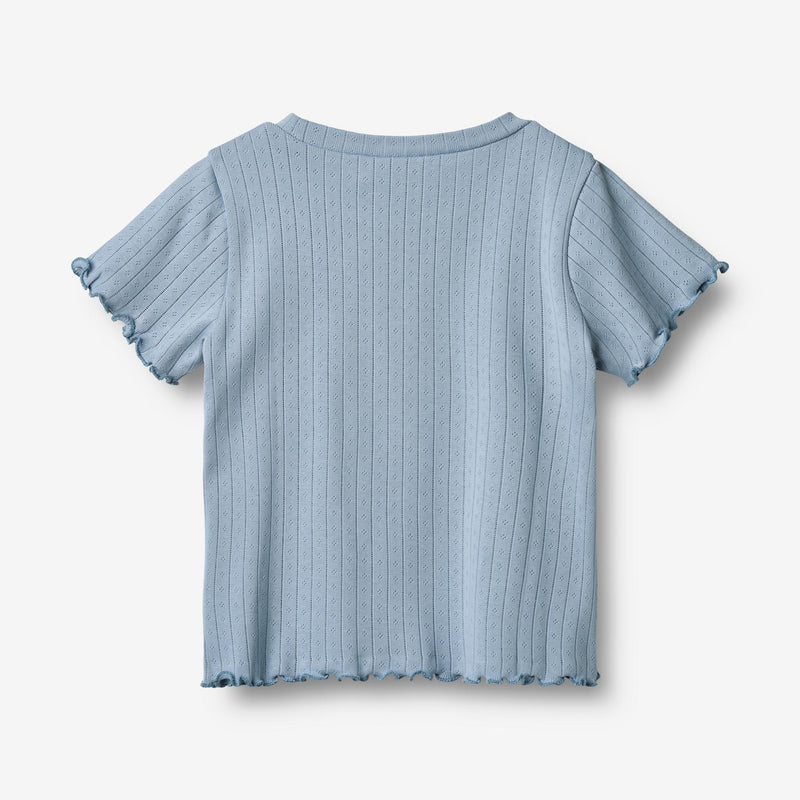 Wheat Main Ripp-T-Shirt S/S Irene T-Shirt 9431 morning sky