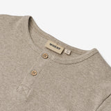 Wheat Main Ripp-T-Shirt S/S Lumi T-Shirt 0072 gravel melange