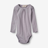 Wheat Main  Rippen-Body Lotta | Baby Underwear/Bodies 1346 lavender