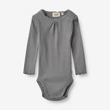 Wheat Main  Rippen-Body Lotta | Baby Underwear/Bodies 1525 autumn sky