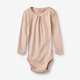 Wheat Main  Rippen-Body Lotta | Baby Underwear/Bodies 2032 rose dust