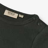 Wheat Main  Rippen-Body Peter | Baby Underwear/Bodies 0025 black coal