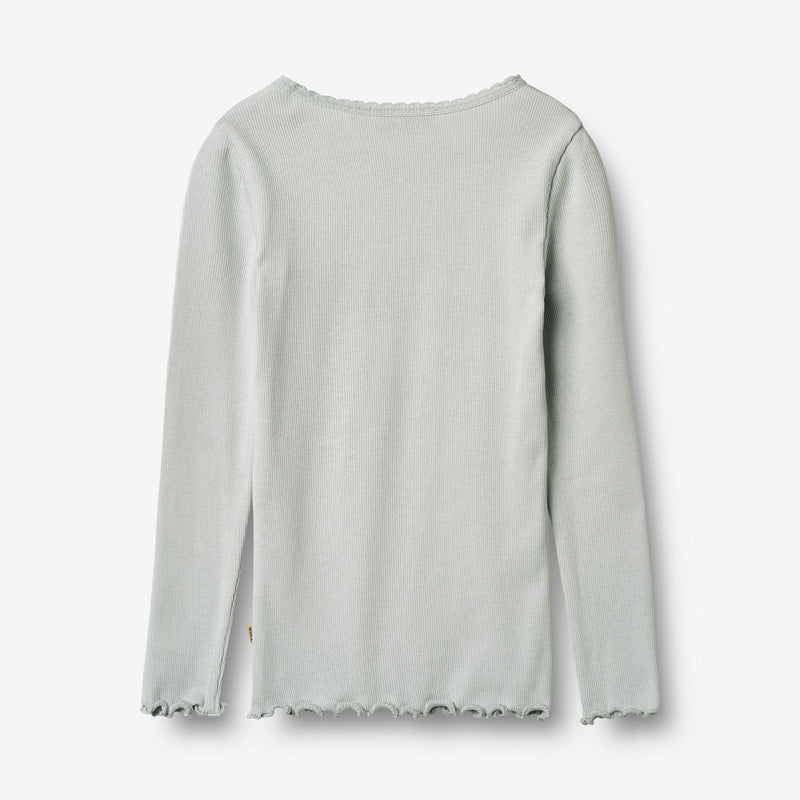 Wheat Main Rippen-T-Shirt L/S Reese T-Shirt 1560 soft blue